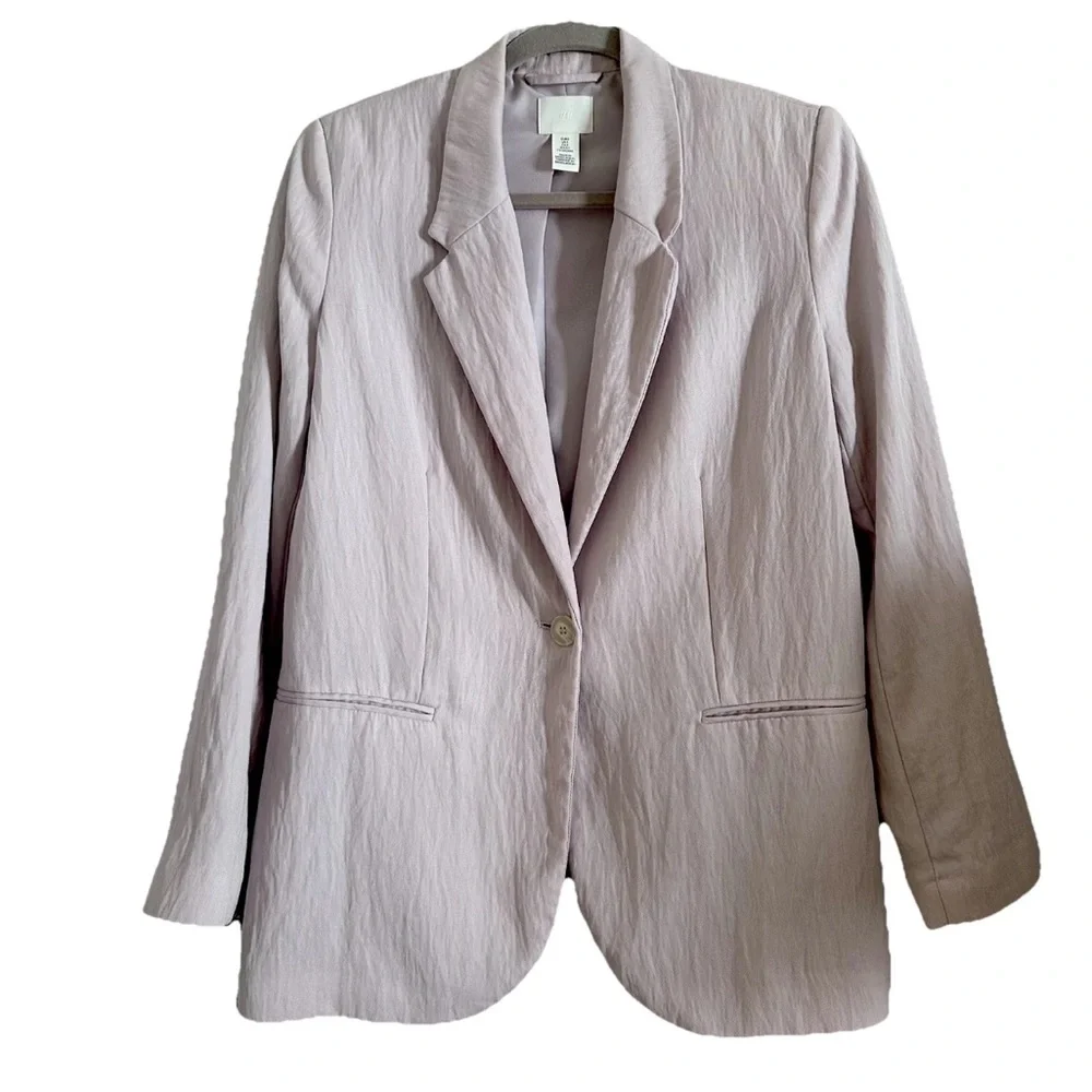 Women's Light Lavender Women's Oversized H&M Blazer - Picture 1 of 3